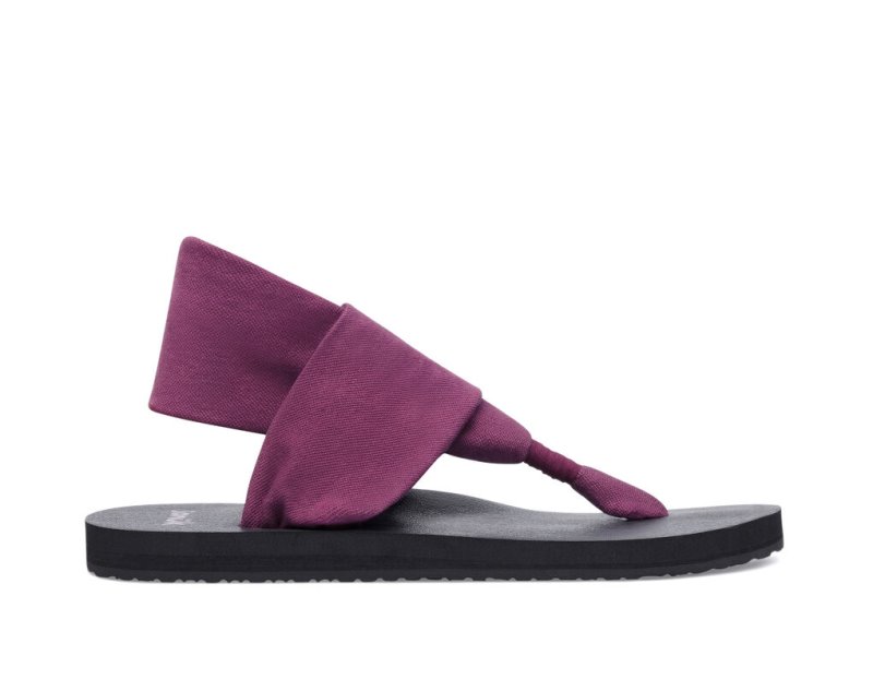 Sanuk Sling St Vegan Women\'s Sandals Purple | Canada 88EBC